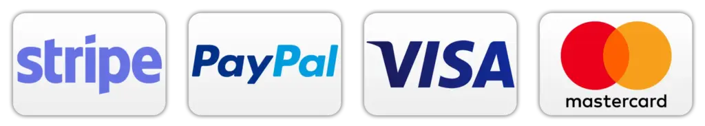 Akzeptierte Zahlungsarten: [Stripe, z. B. Visa, Mastercard, PayPal, SEPA-Lastschrift]